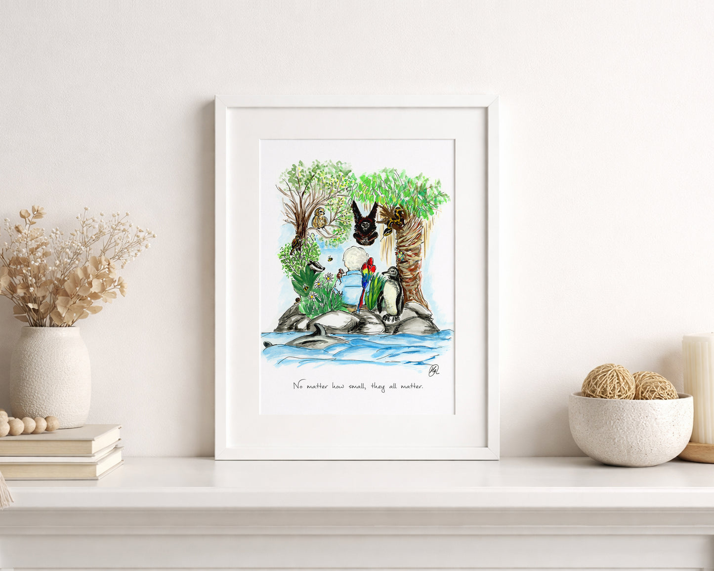 David Attenborough 100th birthday print