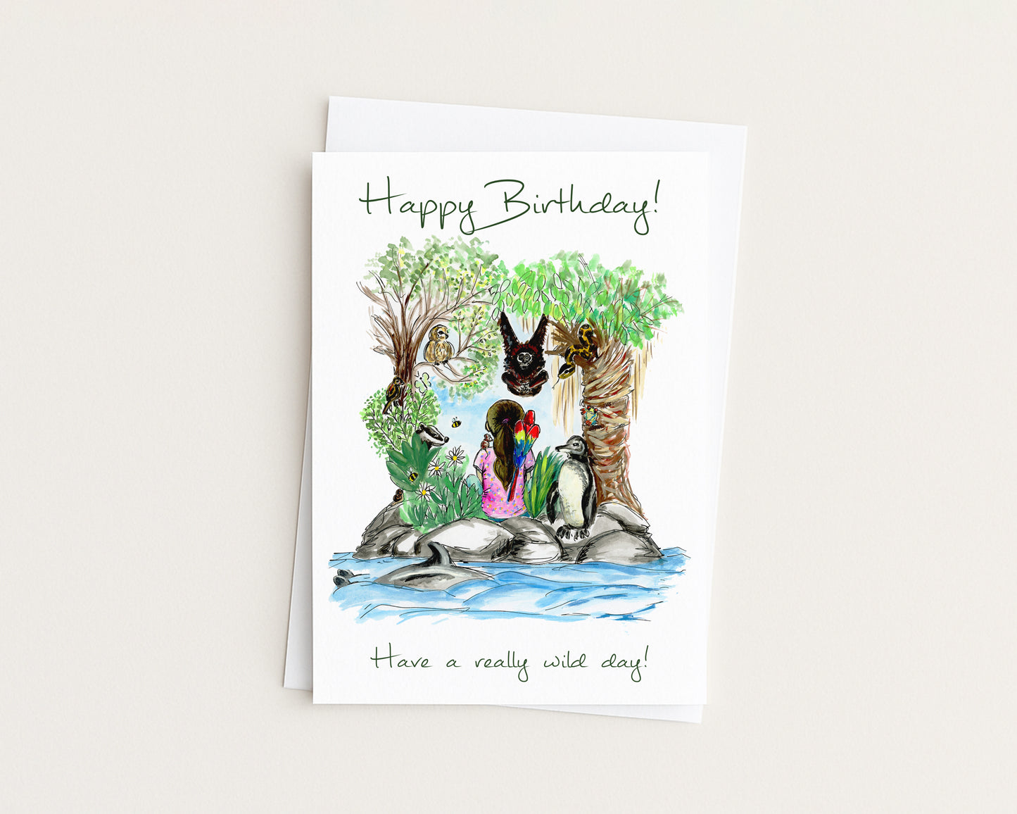 Girls Wild Birthday Card