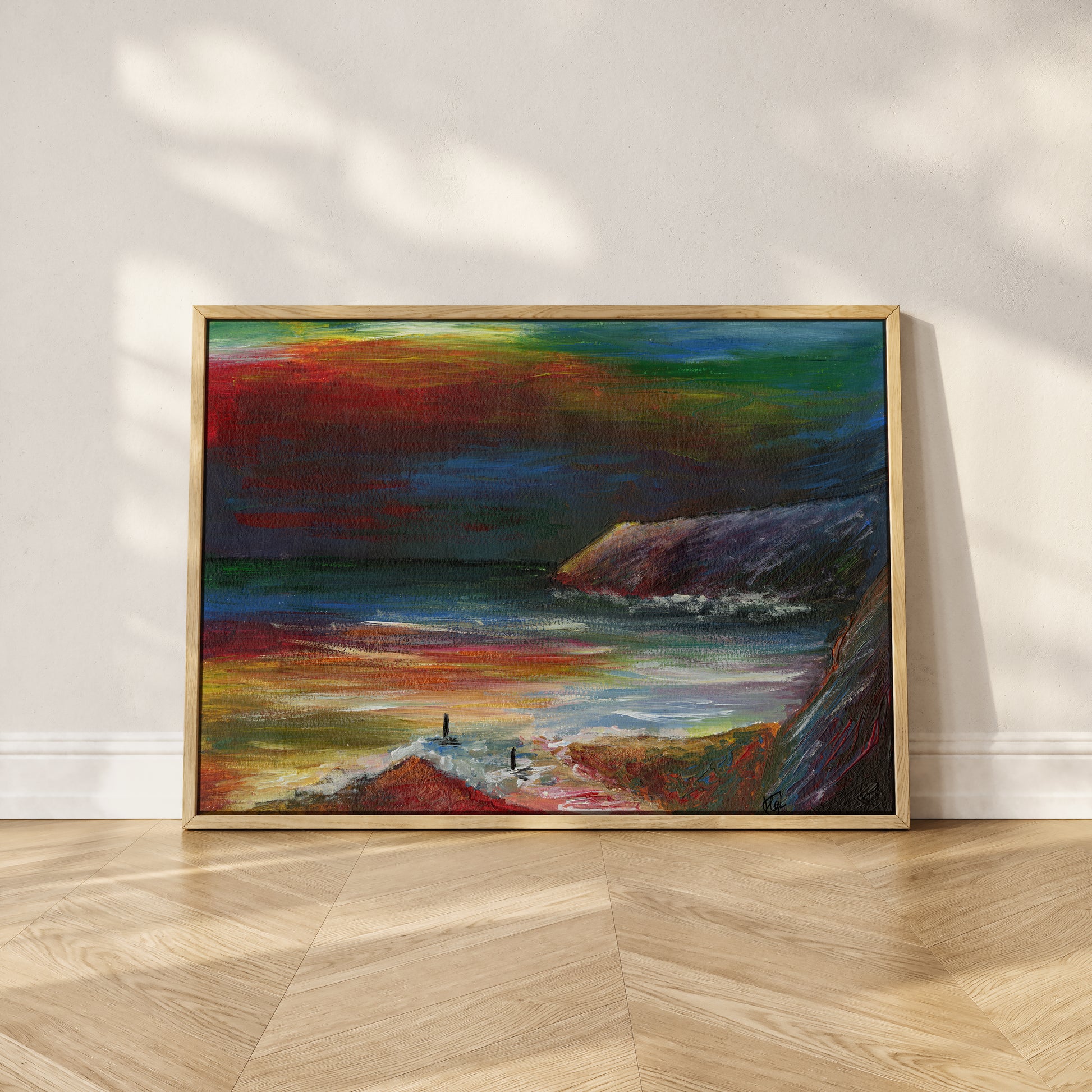 A Storm Brewing hand-painted art print by Daisylion Designs