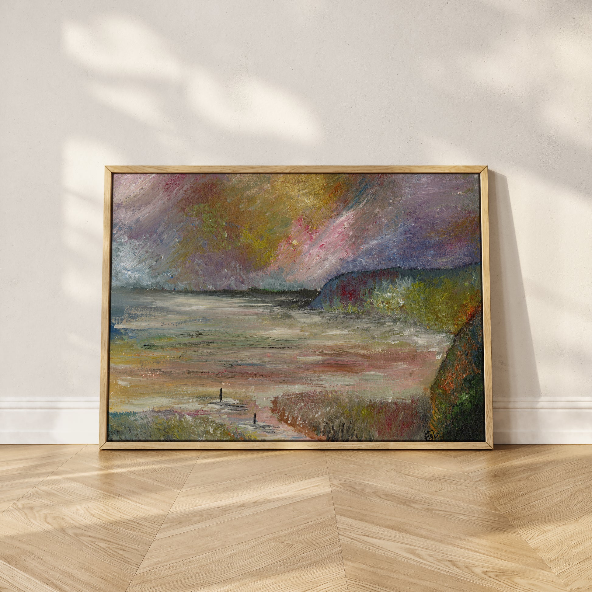 Sugar Plum Skies hand-painted art print by Daisylion Designs