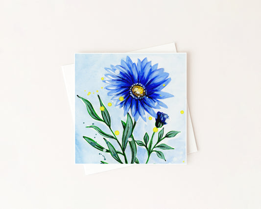 Aster Birth Flower Card