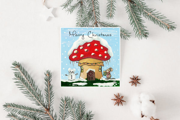 Christmas At Toadstool House Card