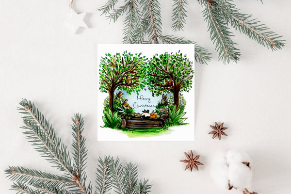 Woodland Christmas Feast Card