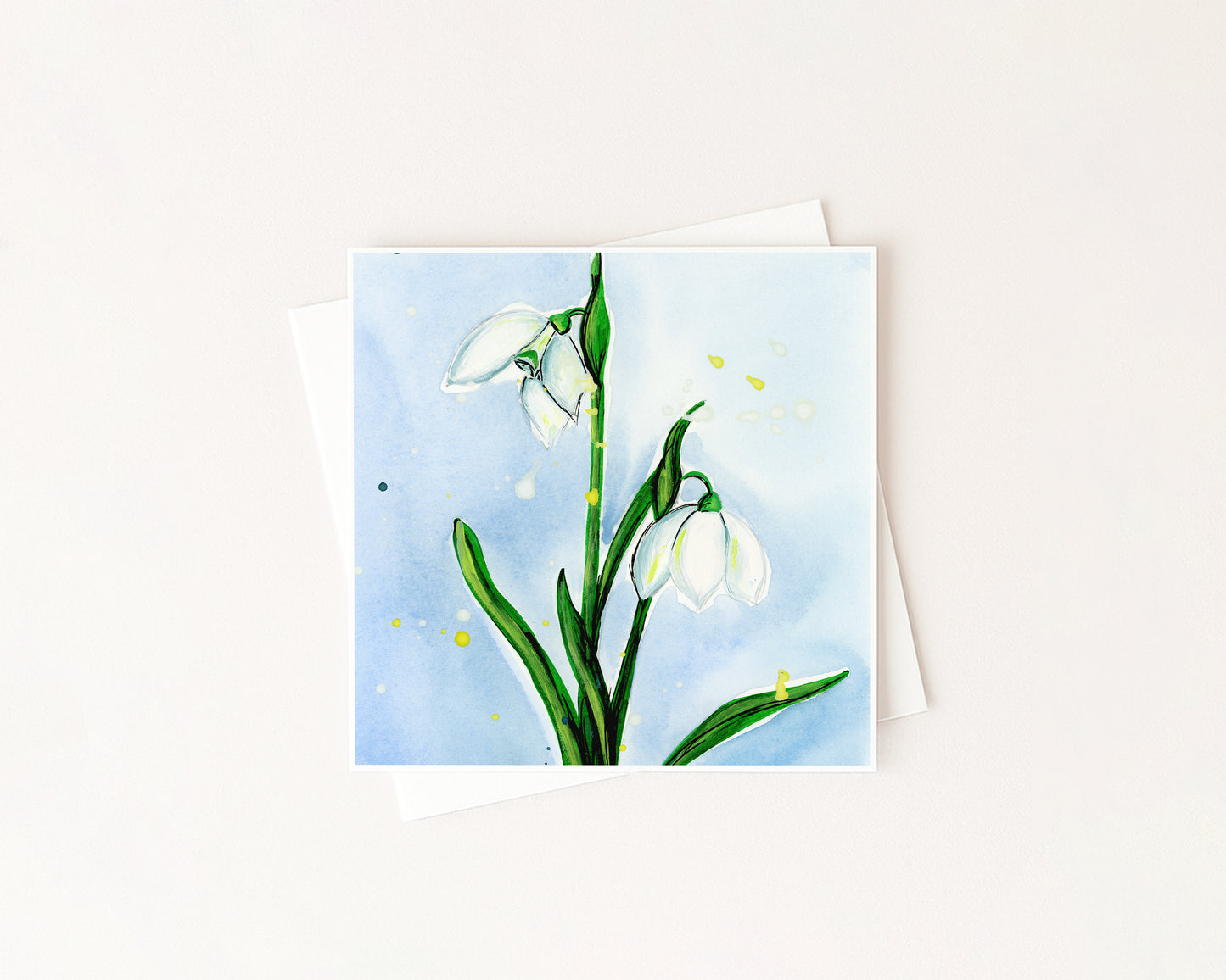 Snowdrop Birth Flower Card