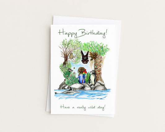 Boys Wild Birthday Card