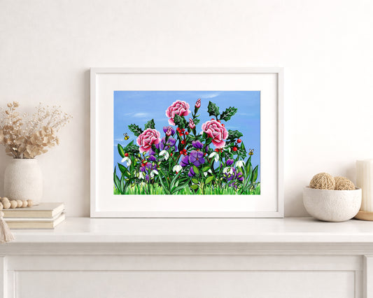 Winter Meadow A4 Print